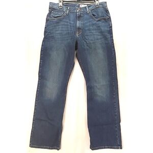 Vintage Wranglers Mens Relaxed Boot Fit‎ 36x32 Dk Blue measures 35x31